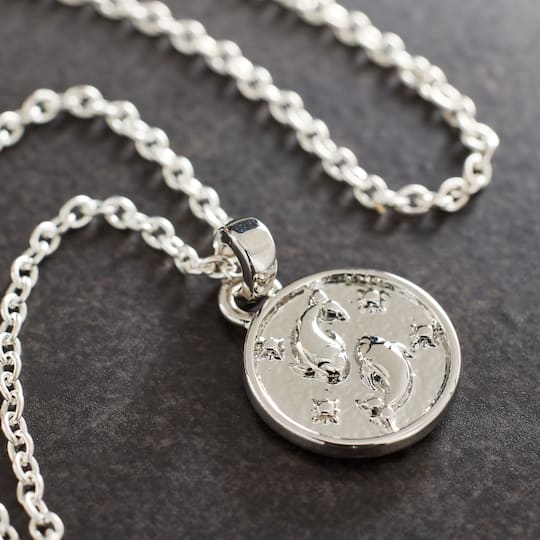 Metal Zodiac Coin Charm by Bead Landing